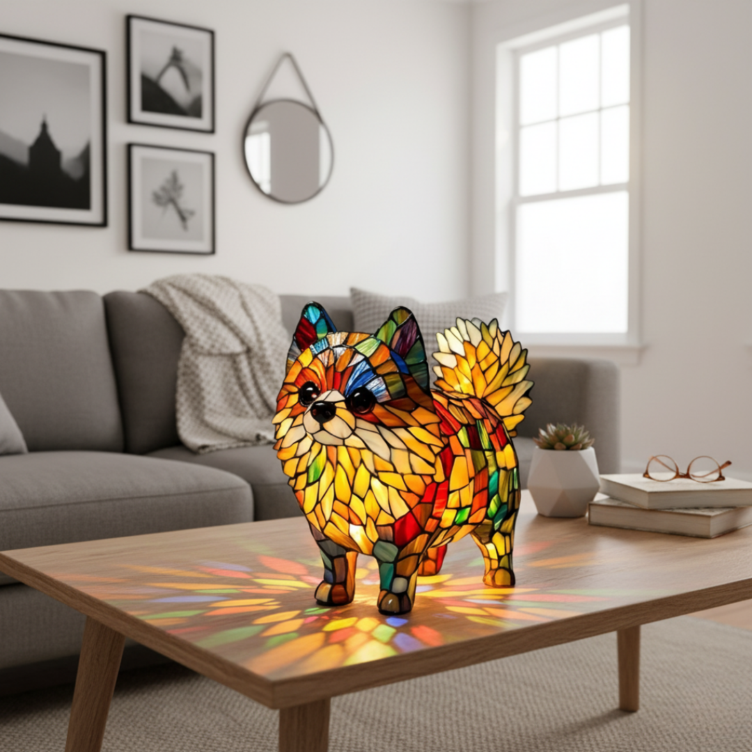 Luminária Artesanal – Pomeranian of Brilho Eterno and Hearthlight