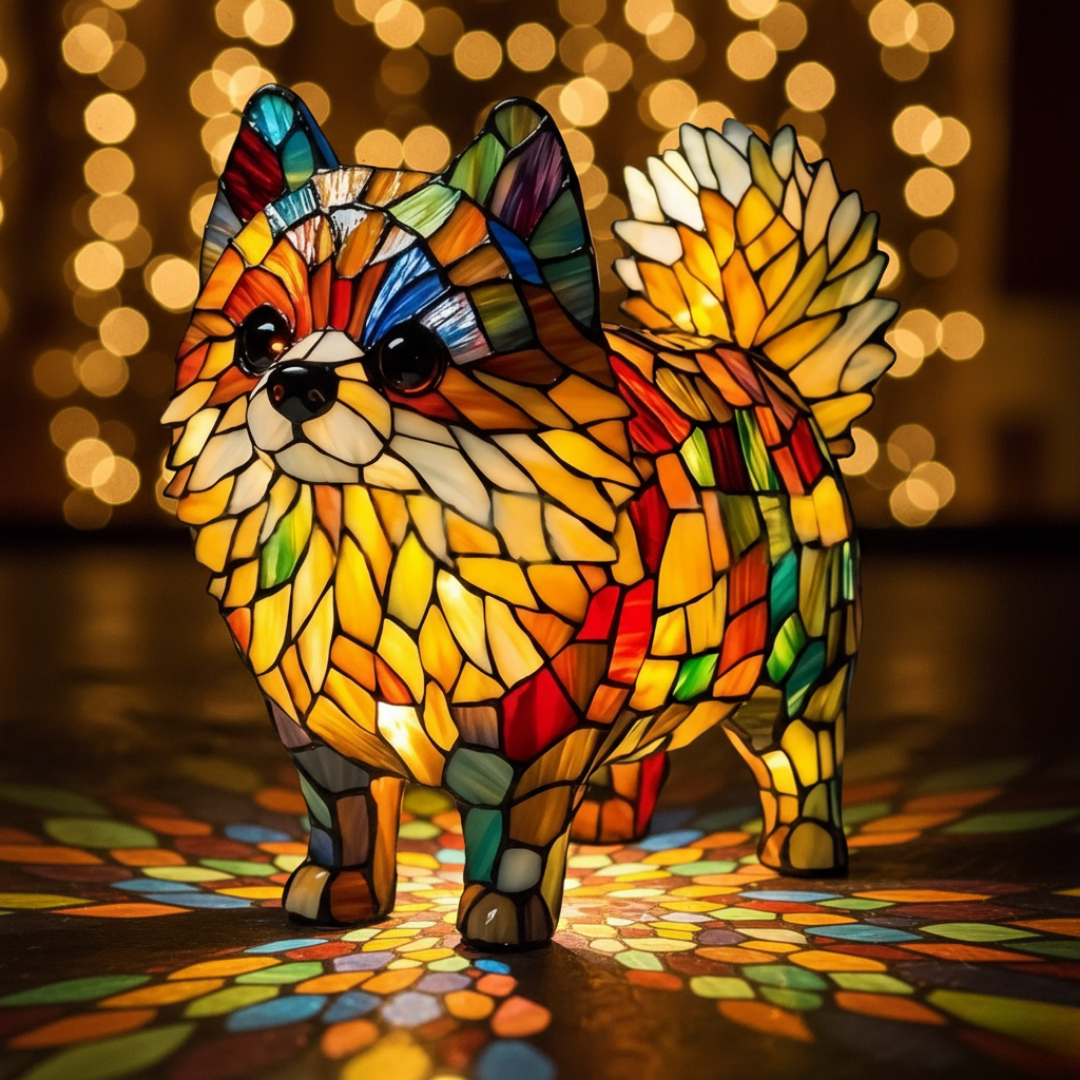 Luminária Artesanal – Pomeranian of Brilho Eterno and Hearthlight